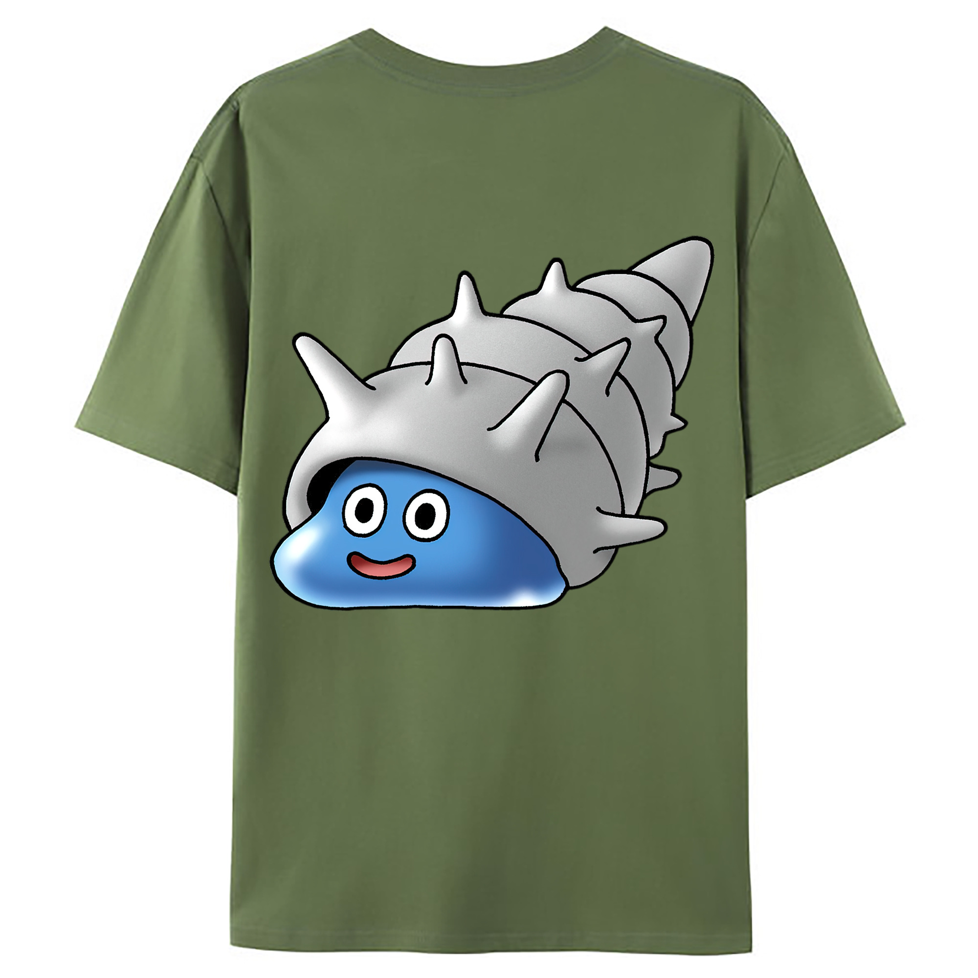 （画像用） ドラゴンクエスト Doragon Kuesuto Dragon Quest 綿100％ メンズ半袖Tシャツ（バックプリント） 通気性
